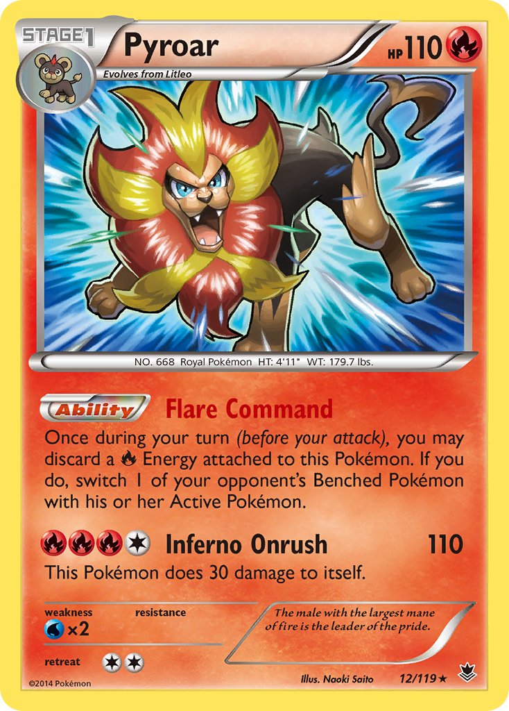 Pyroar (12/119) (Theme Deck Exclusive) [XY: Phantom Forces] | Local Legends