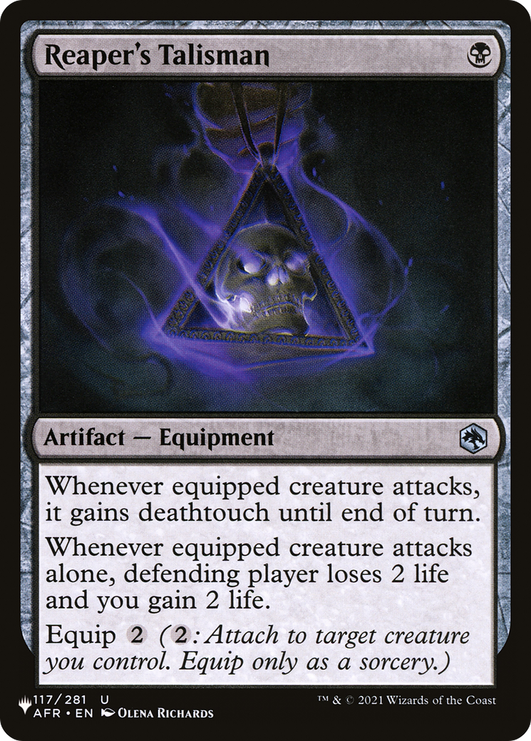 Reaper's Talisman [The List] | Local Legends