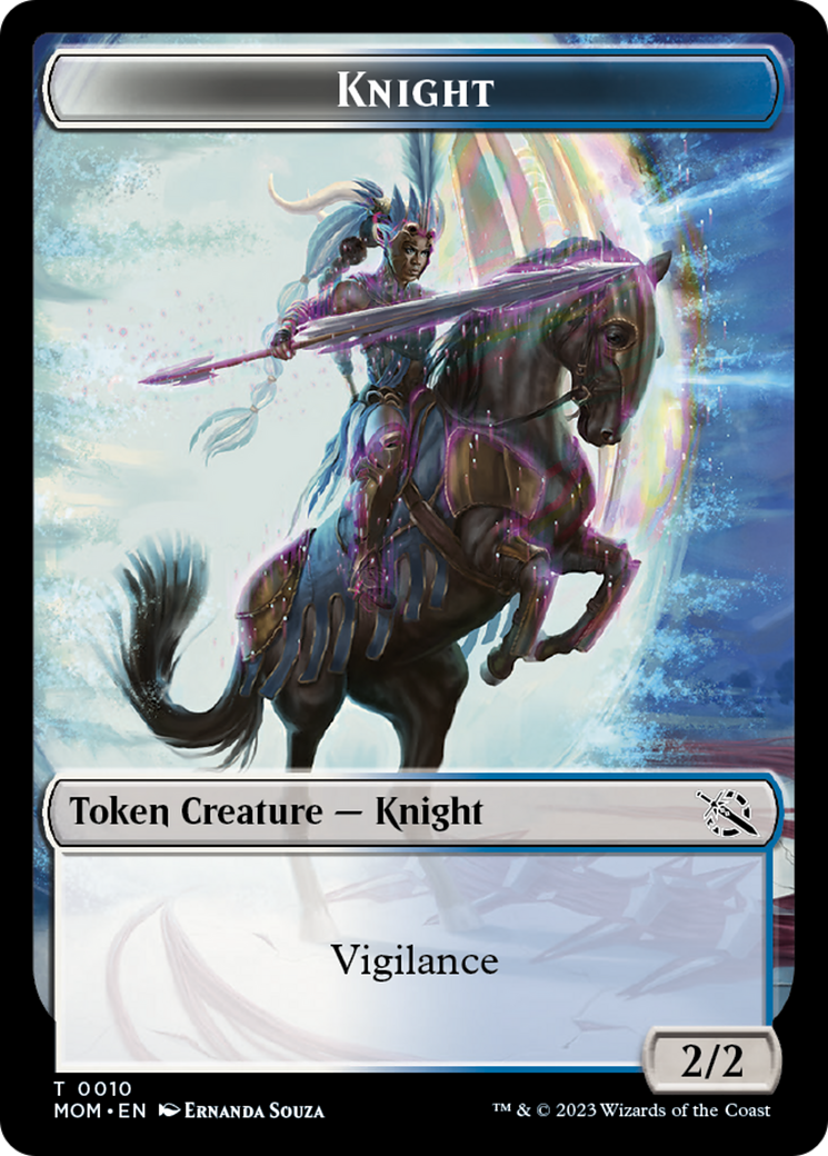 Assassin // Knight (10) Double-Sided Token [March of the Machine Commander Tokens] | Local Legends