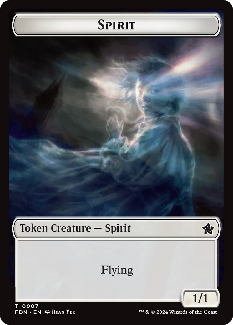 Spirit // Cat (0001) Doubled-Sided Token [Foundations Tokens] | Local Legends