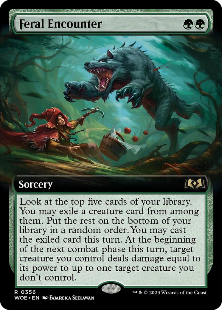 Feral Encounter (Extended Art) [Wilds of Eldraine] | Local Legends