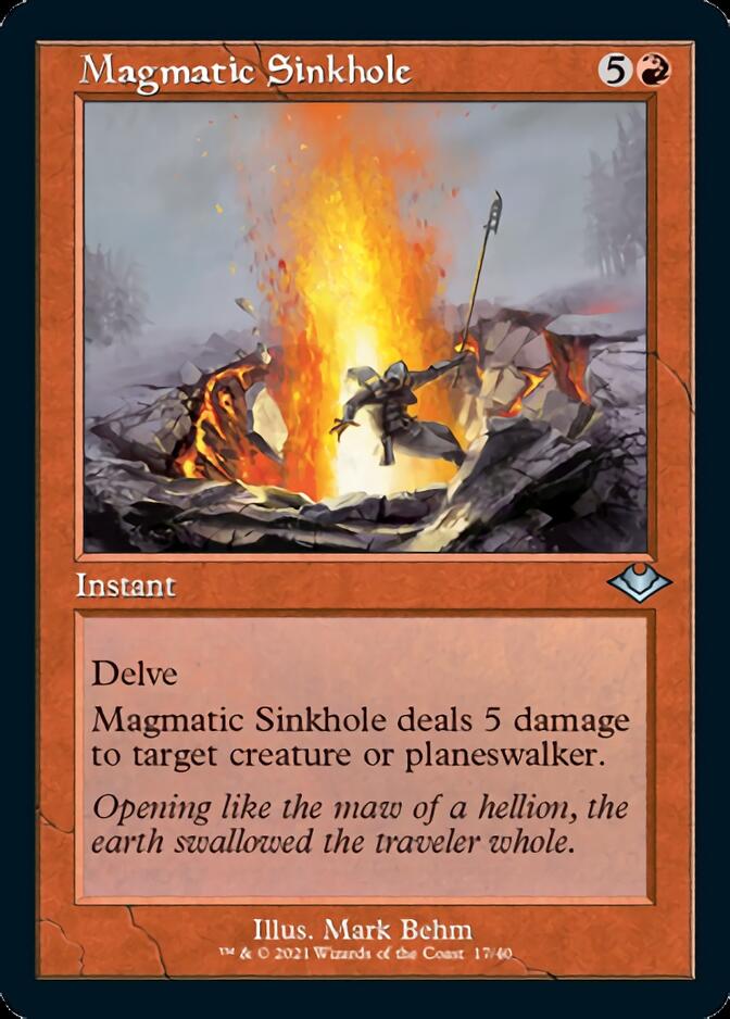 Magmatic Sinkhole (Retro Foil Etched) [Modern Horizons] | Local Legends