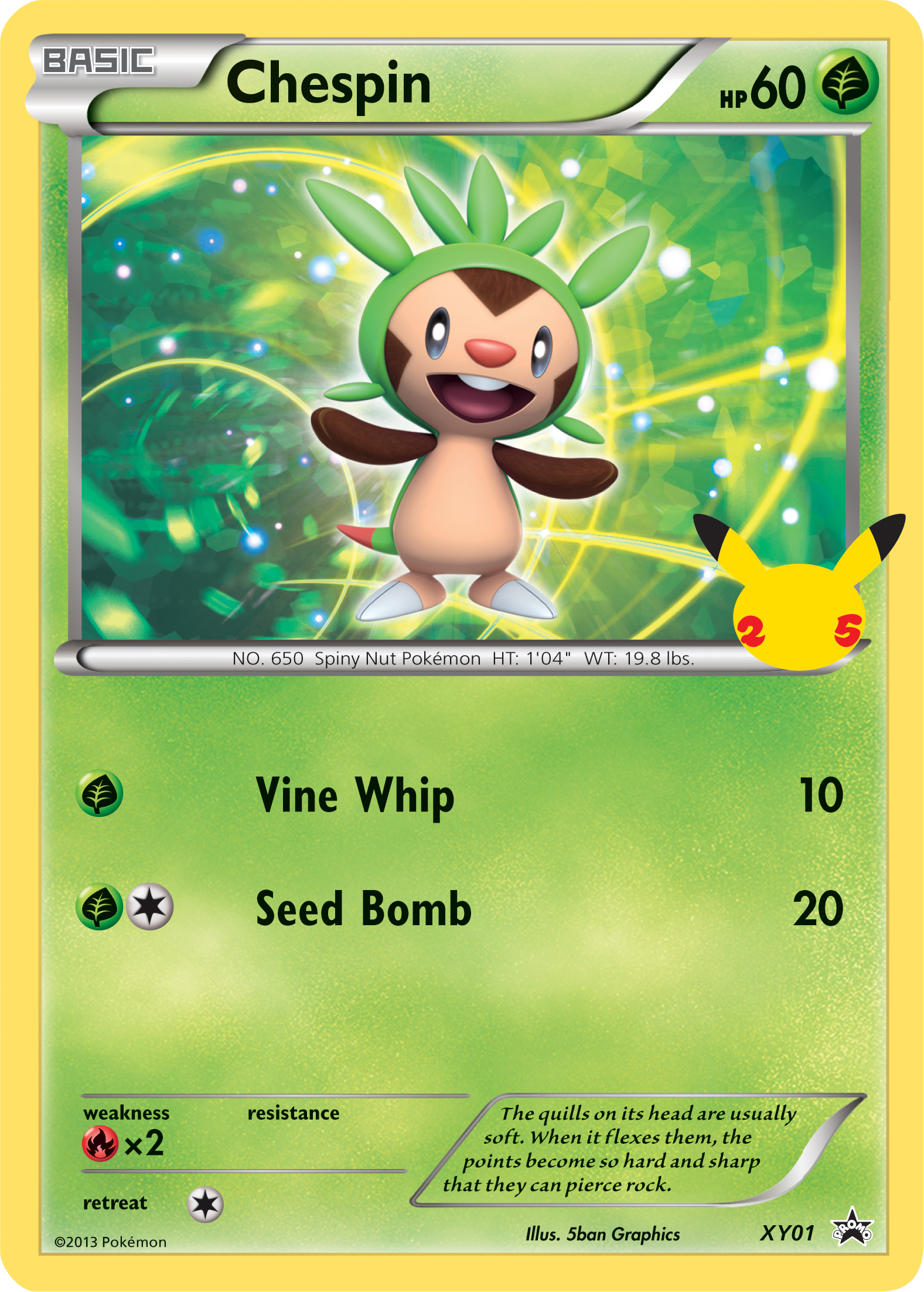 Chespin (XY01) (Jumbo Card) [First Partner Pack] | Golgari Games