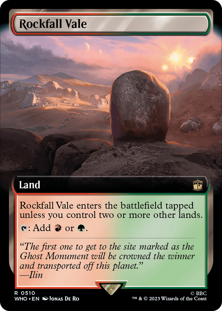 Rockfall Vale (Extended Art) [Doctor Who] | Local Legends