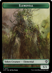 Insect // Elemental (0017) Double-Sided Token [Outlaws of Thunder Junction Commander Tokens] | Local Legends