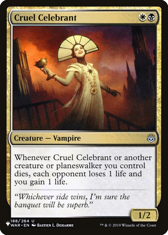 Cruel Celebrant [The List] | Local Legends