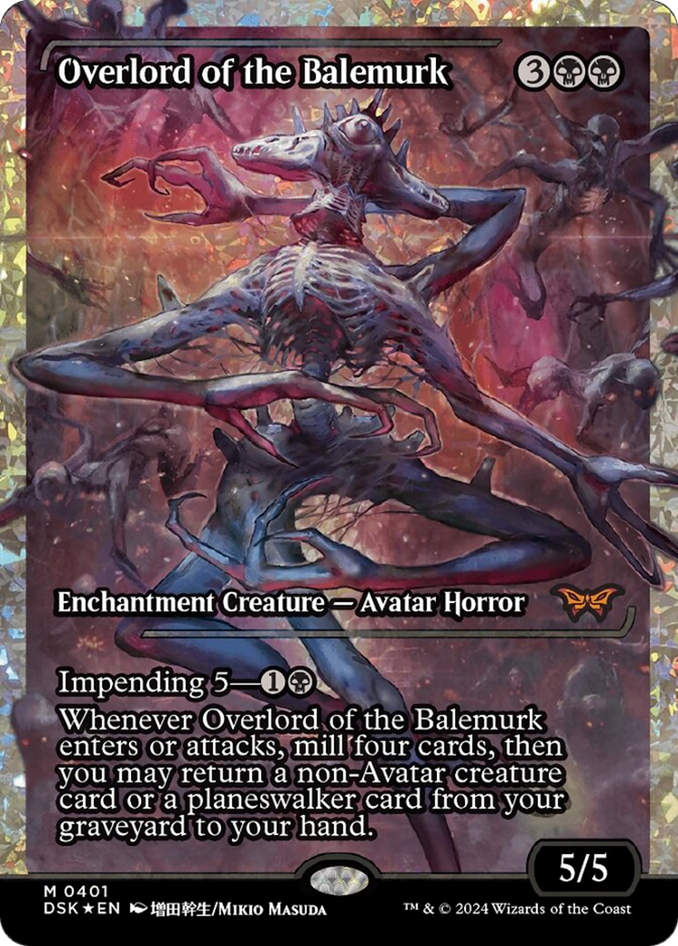 Overlord of the Balemurk (Japan Showcase Fracture Foil) [Duskmourn: House of Horror] | Local Legends