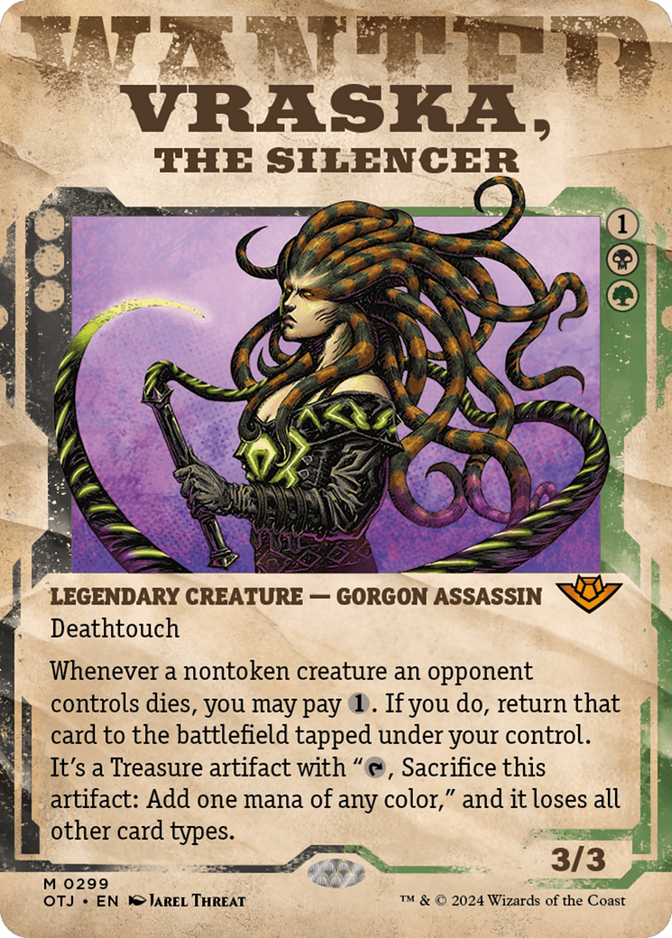 Vraska, the Silencer (Showcase) [Outlaws of Thunder Junction] | Golgari Games