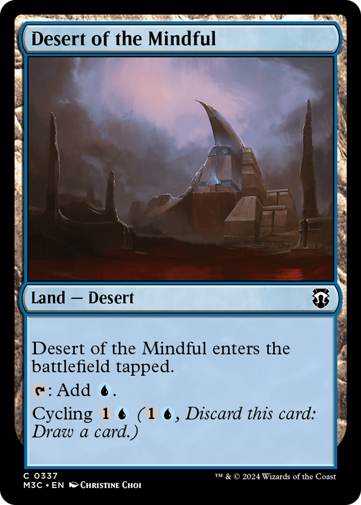Desert of the Mindful (Ripple Foil) [Modern Horizons 3 Commander] | Local Legends