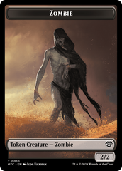 Zombie // Ox Warrior Double-Sided Token [Outlaws of Thunder Junction Commander Tokens] | Local Legends