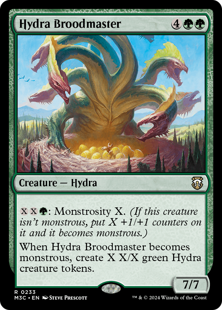 Hydra Broodmaster (Ripple Foil) [Modern Horizons 3 Commander] | Golgari Games