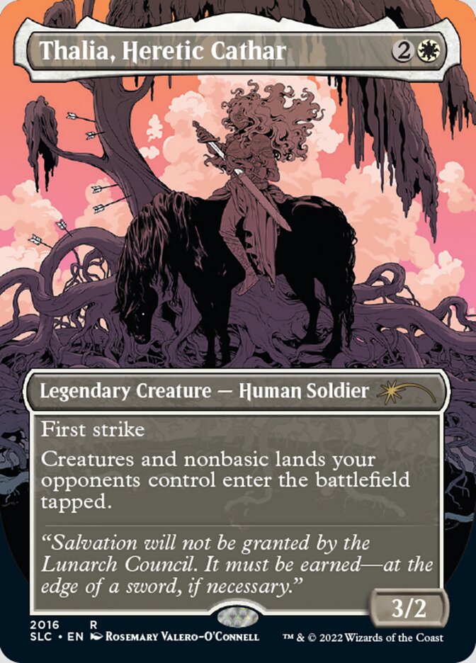 Thalia, Heretic Cathar (Borderless) [Secret Lair Countdown Kit] | Local Legends