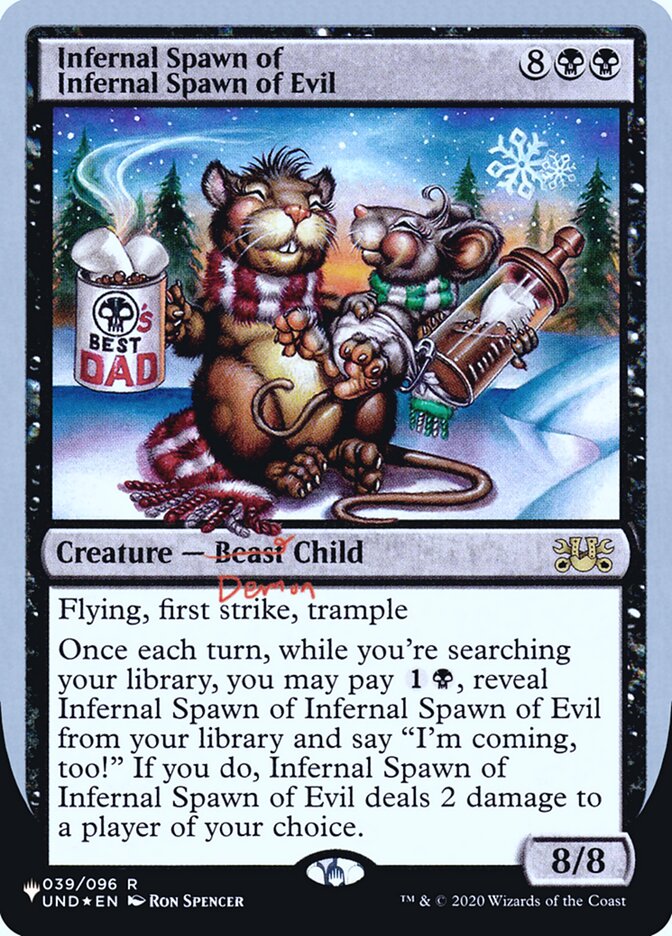 Infernal Spawn of Infernal Spawn of Evil (Unfinity Foil Edition) [The List] | Local Legends