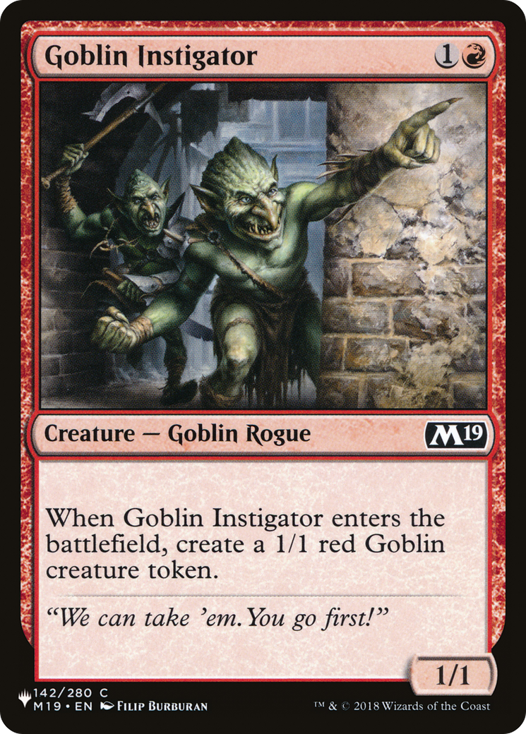 Goblin Instigator [The List] | Local Legends