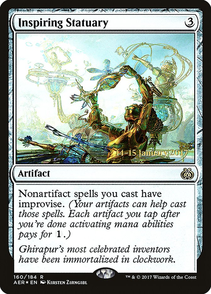 Inspiring Statuary [Aether Revolt Prerelease Promos] | Local Legends