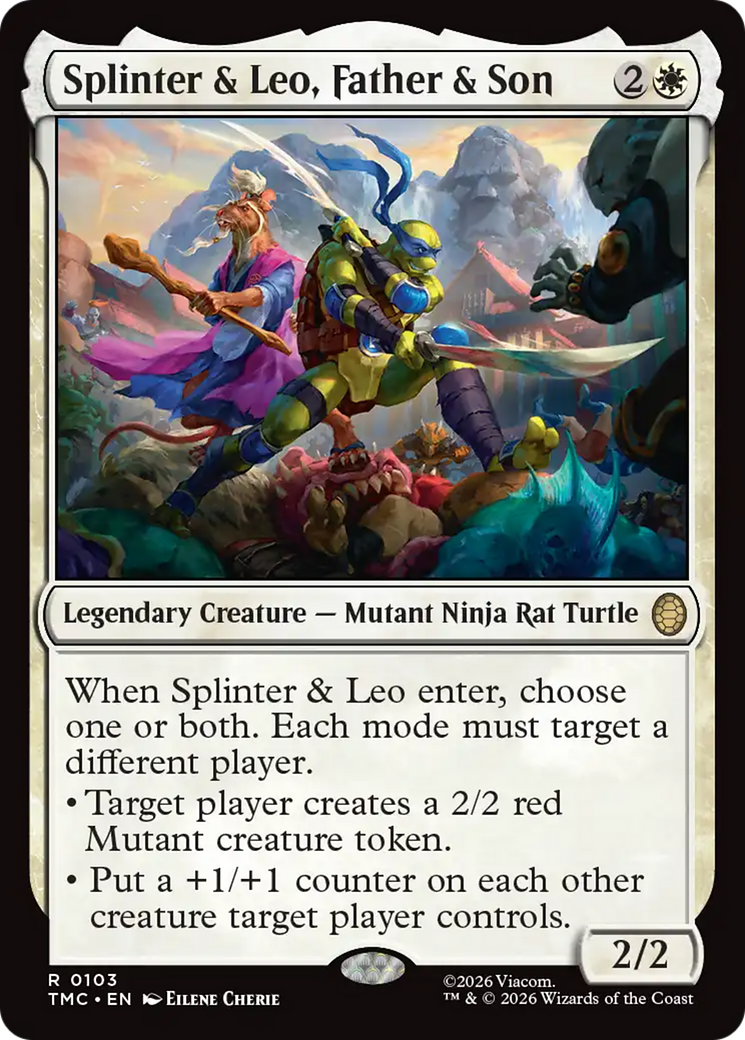 Splinter & Leo, Father & Son [Teenage Mutant Ninja Turtles Commander] | Local Legends