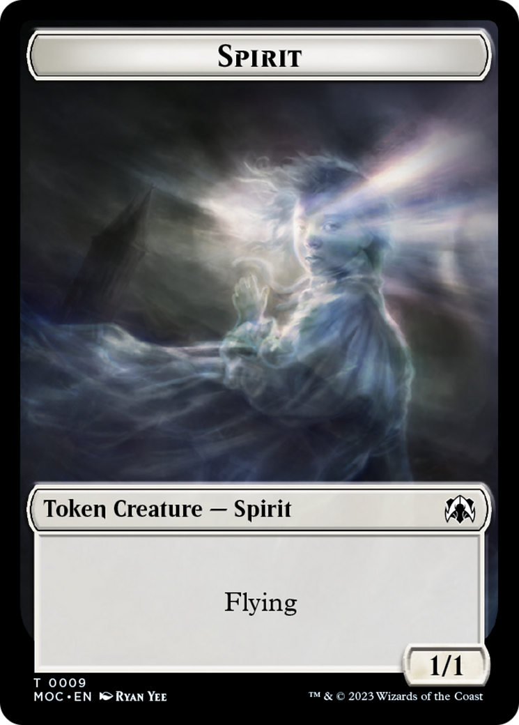 Spirt (9) // Treasure Double-Sided Token [March of the Machine Commander Tokens] | Local Legends
