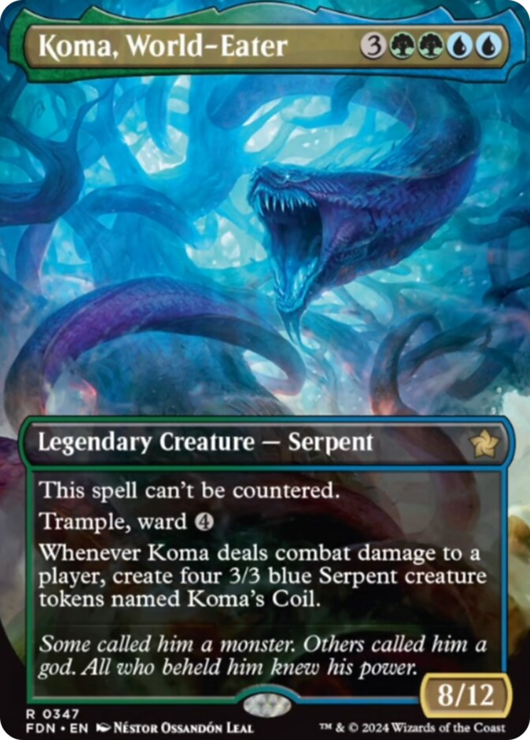 Koma, World-Eater (Borderless) [Foundations] | Local Legends