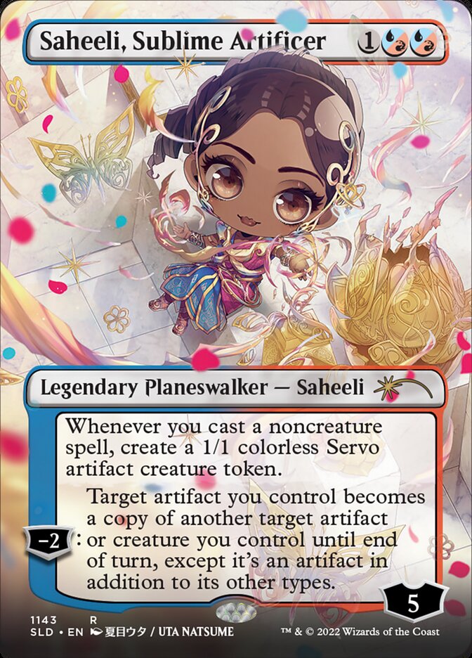 Saheeli, Sublime Artificer (Borderless) [Secret Lair Drop Series] | Golgari Games