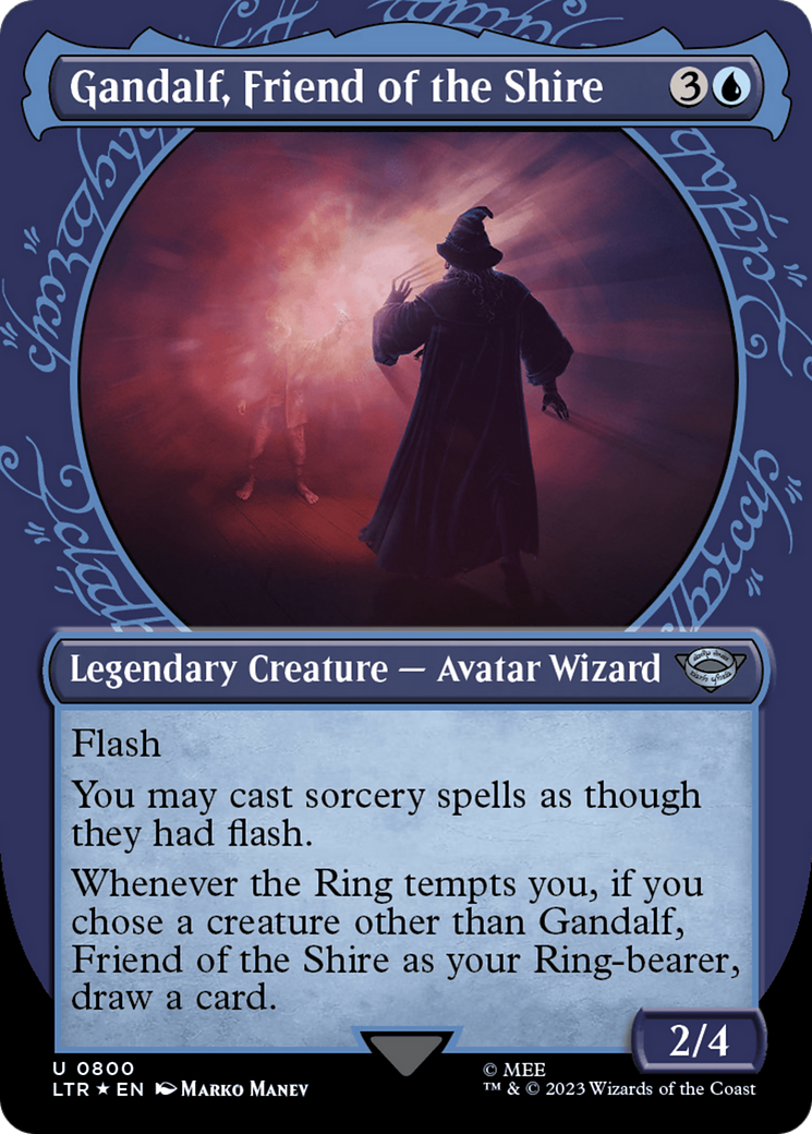 Gandalf, Friend of the Shire (Showcase) (Surge Foil) [The Lord of the Rings: Tales of Middle-Earth] | Local Legends