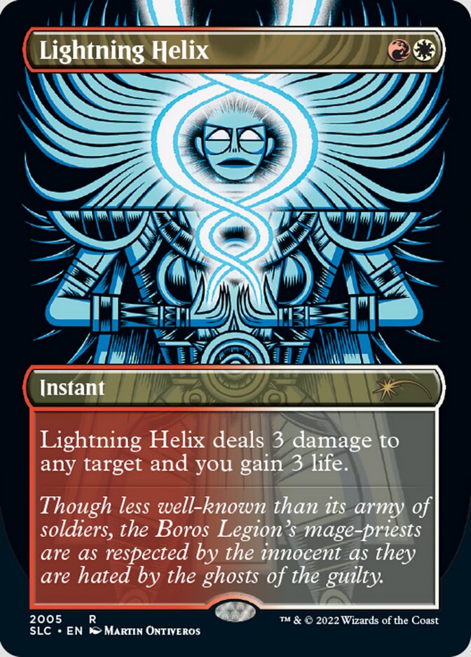 Lightning Helix (Borderless) [Secret Lair Countdown Kit] | Local Legends