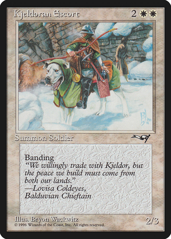Kjeldoran Escort (Wall Background) [Alliances] | Local Legends