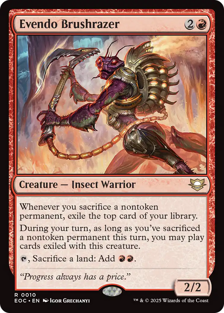Evendo Brushrazer [Edge of Eternities Commander] | Local Legends
