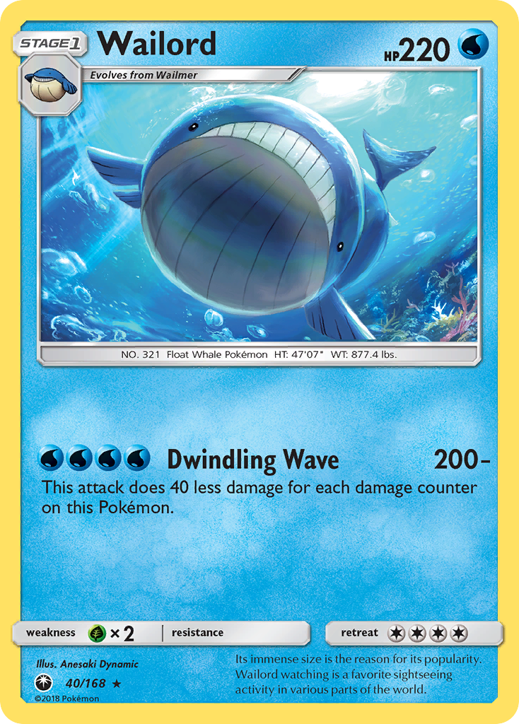 Wailord (40/168) [Sun & Moon: Celestial Storm] | Local Legends