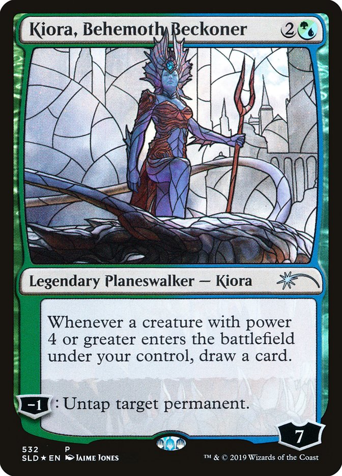 Kiora, Behemoth Beckoner (Stained Glass) [Secret Lair Drop Promos] | Golgari Games