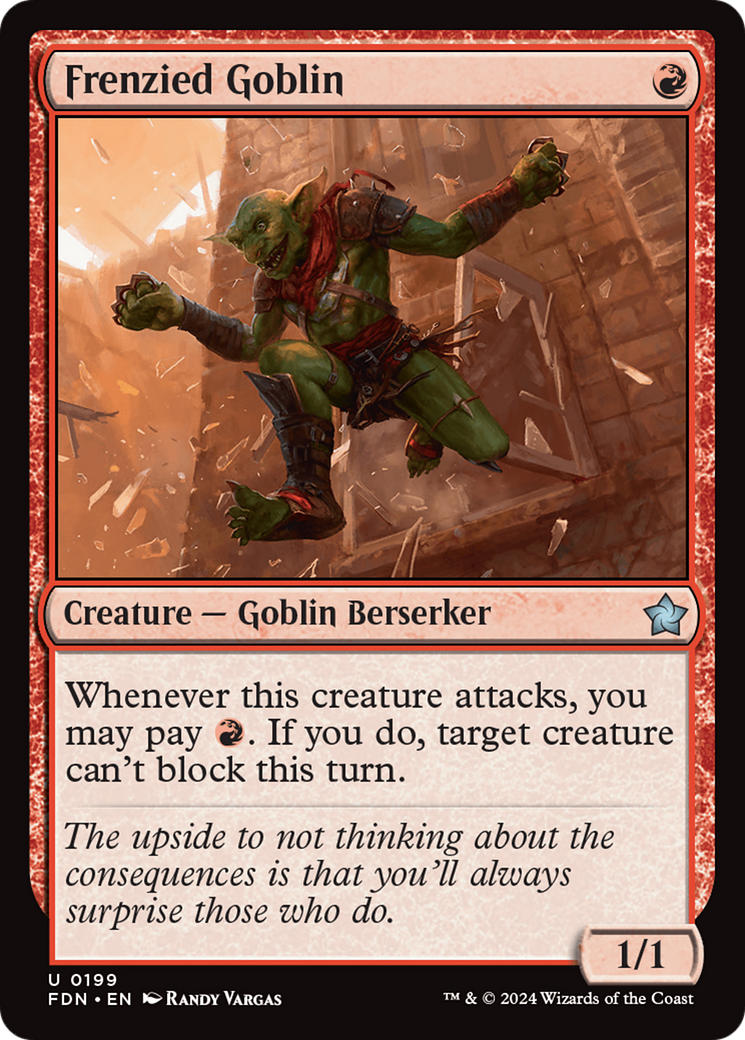 Frenzied Goblin [Foundations] | Golgari Games