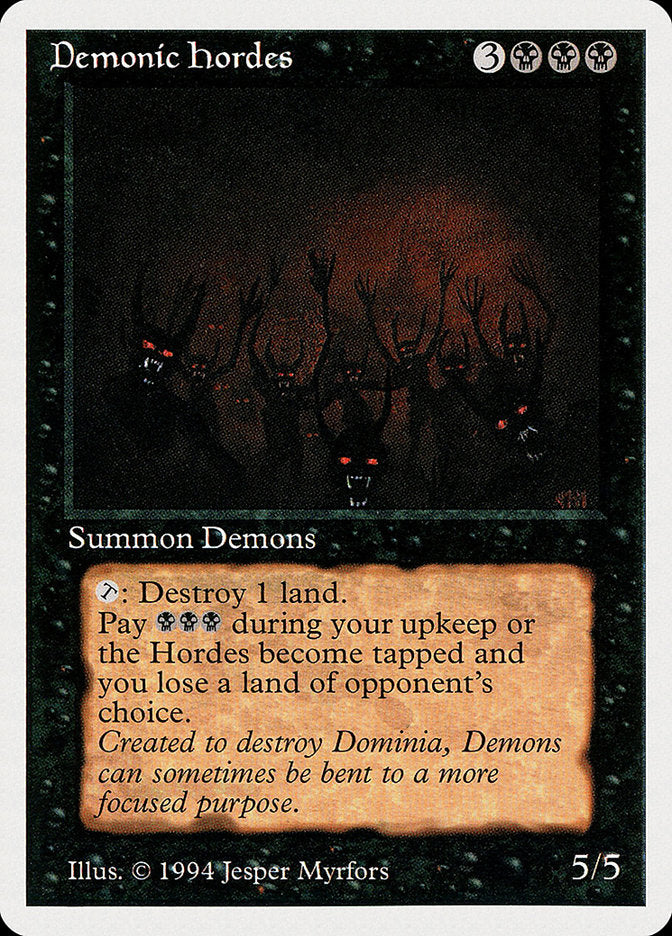 Demonic Hordes [Summer Magic / Edgar] | Golgari Games