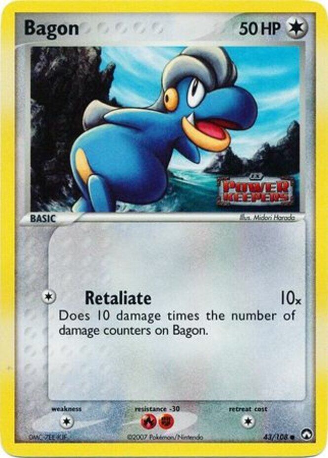 Bagon (43/108) (Stamped) [EX: Power Keepers] | Local Legends