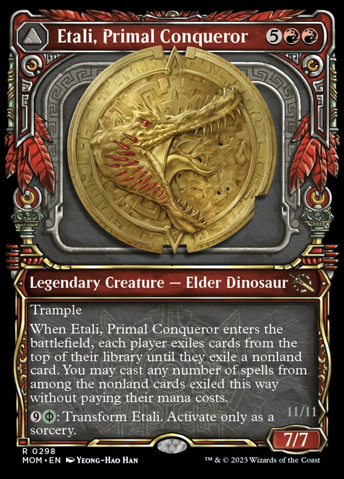 Etali, Primal Conqueror // Etali, Primal Sickness (Showcase Planar Booster Fun) [March of the Machine] | Golgari Games