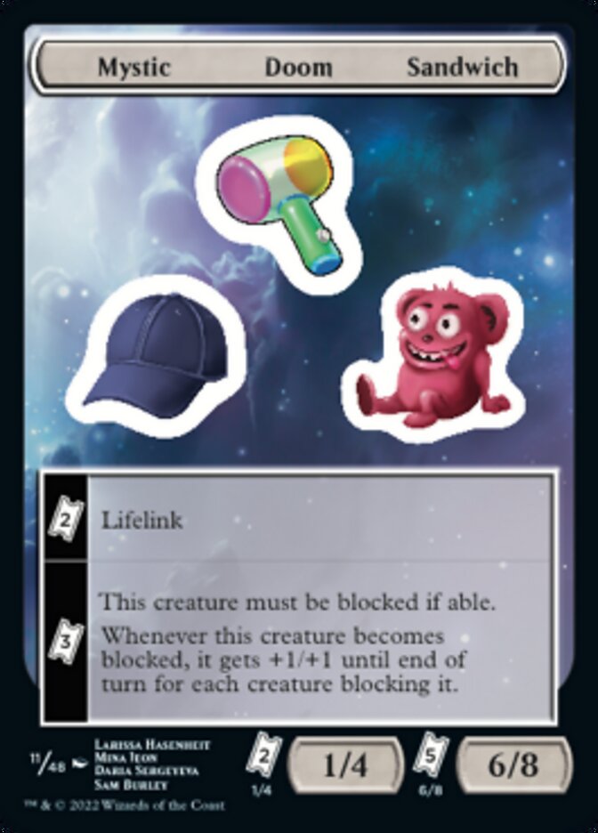 Mystic Doom Sandwich [Unfinity Stickers] | Golgari Games