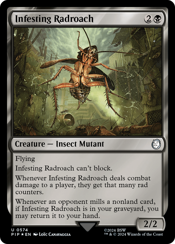 Infesting Radroach (Surge Foil) [Fallout] | Golgari Games