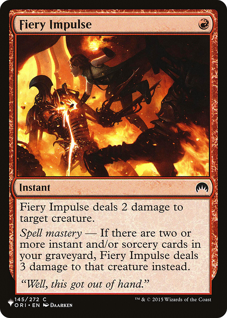 Fiery Impulse [The List] | Local Legends