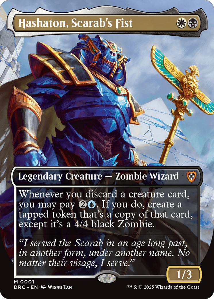 Hashaton, Scarab's Fist (Borderless) [Aetherdrift Commander] | Local Legends