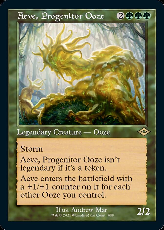 Aeve, Progenitor Ooze (Retro Foil Etched) [Modern Horizons 2] | Golgari Games