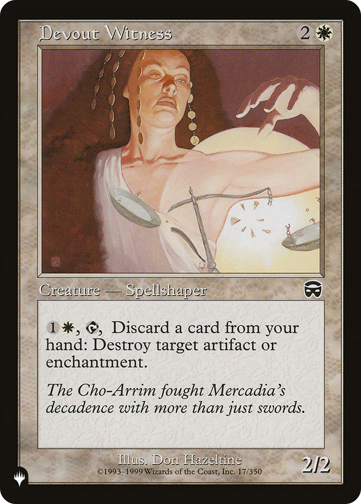 Devout Witness [The List] | Local Legends
