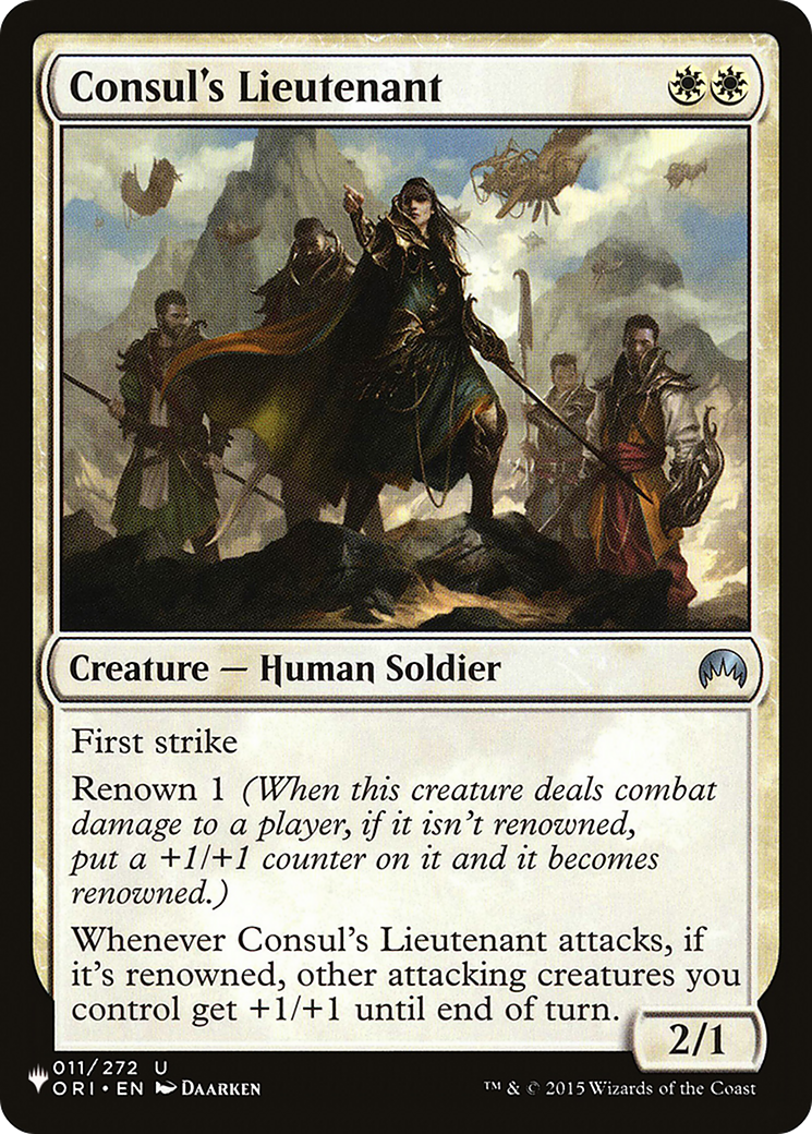 Consul's Lieutenant [The List] | Local Legends