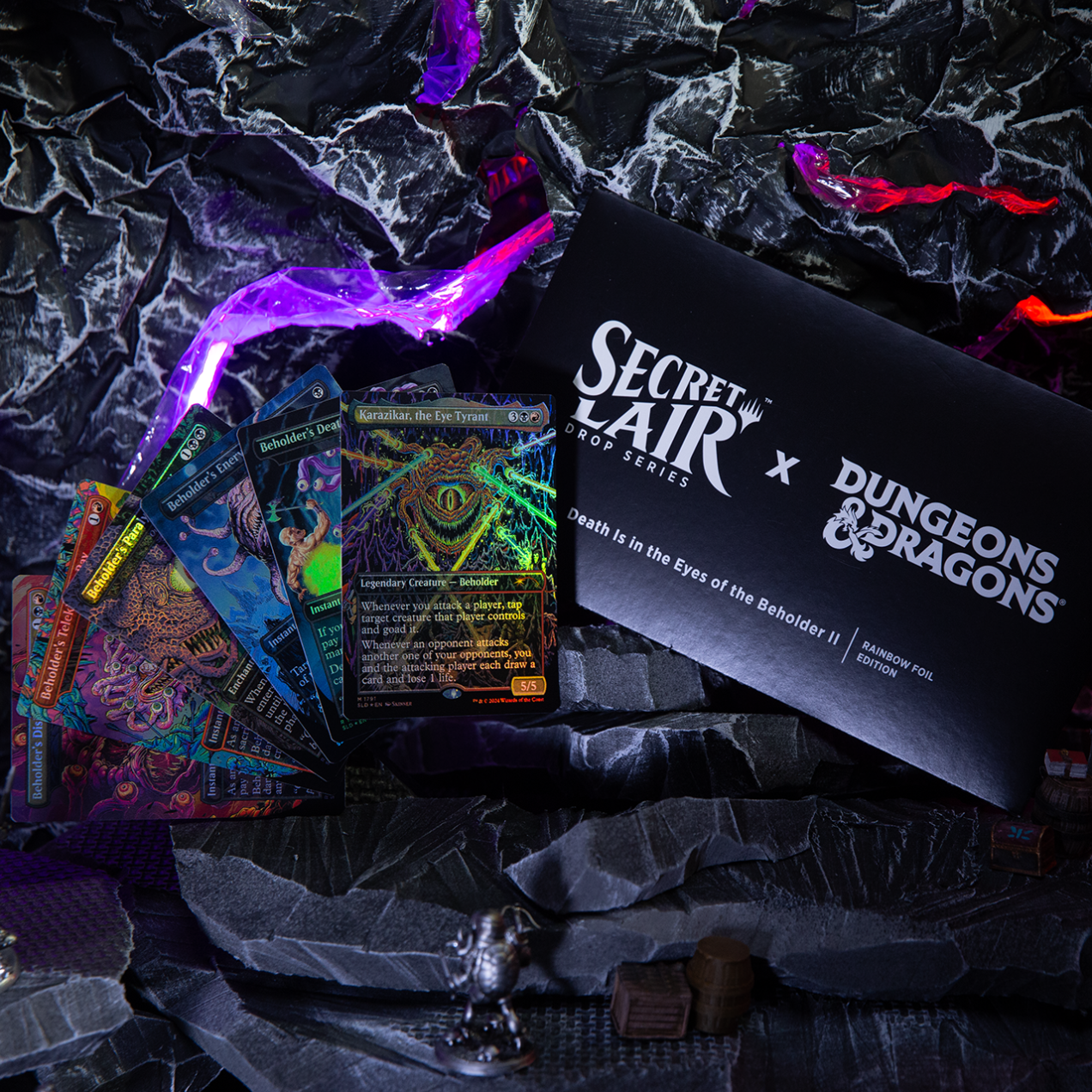 Secret Lair: Drop Series - Secret Lair x Dungeons & Dragons (Death is in the Eyes of the Beholder II - Rainbow Foil Edition) | Local Legends