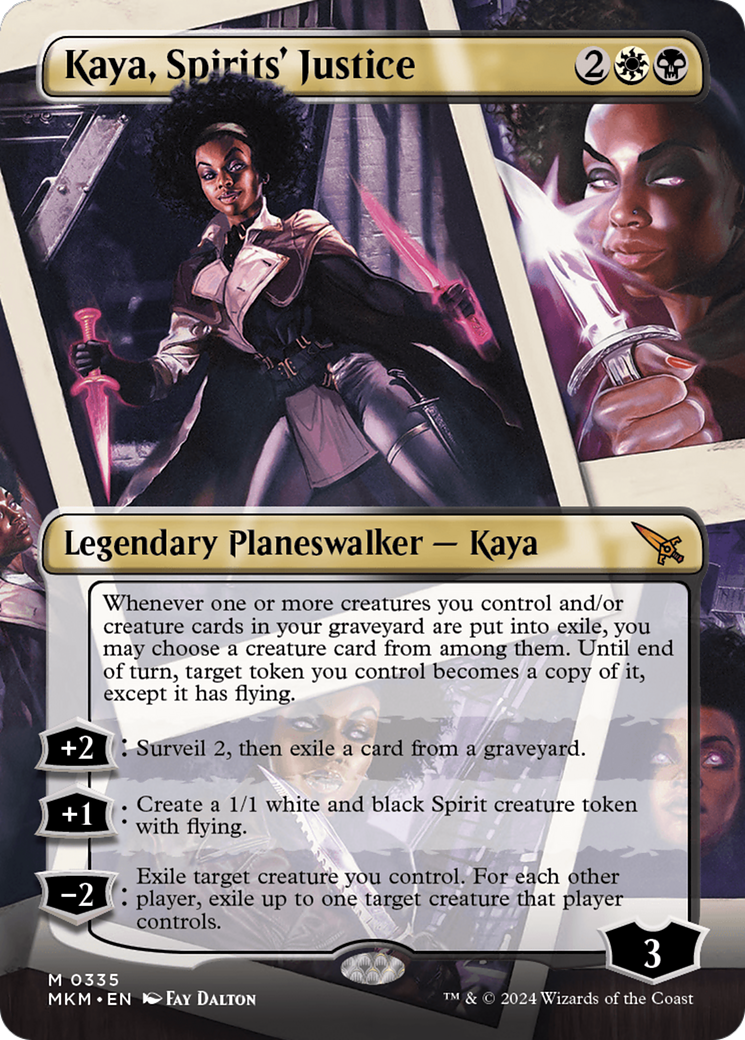 Kaya, Spirits' Justice (Borderless) [Murders at Karlov Manor] | Golgari Games