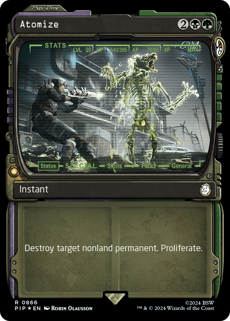 Atomize (Showcase) (Surge Foil) [Fallout] | Local Legends