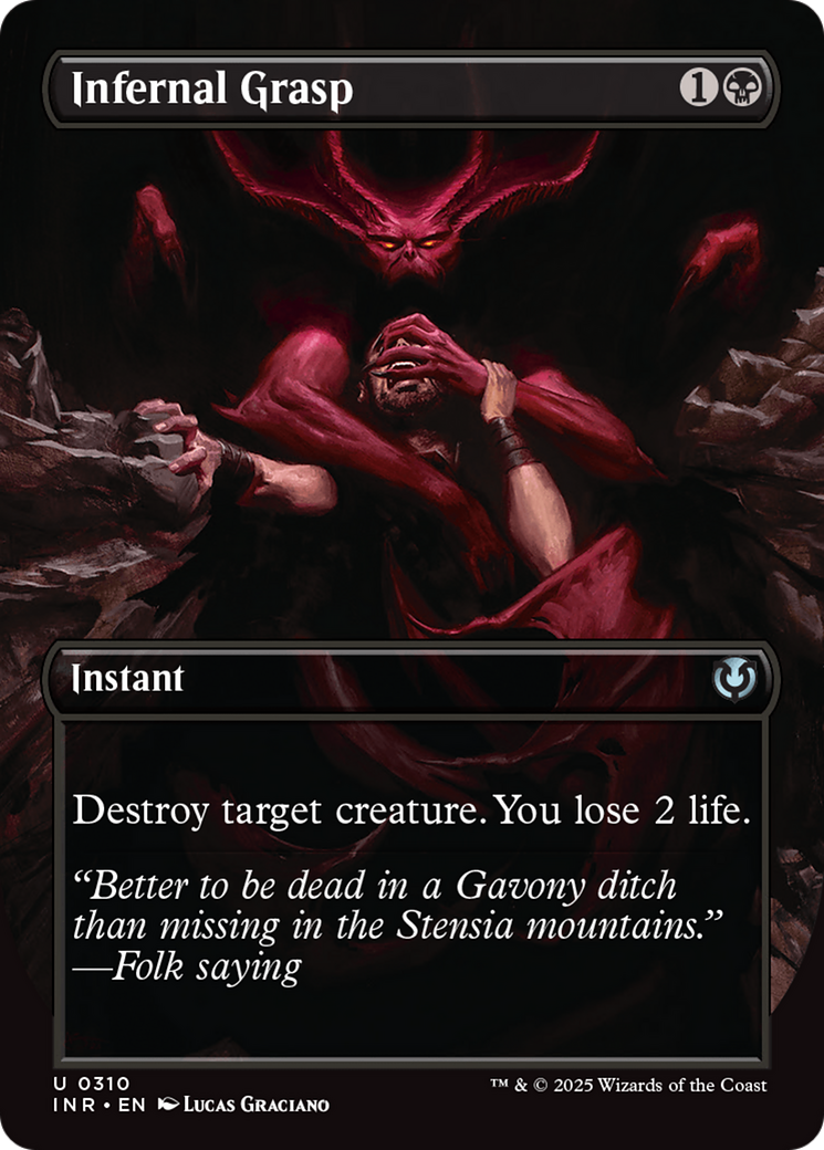 Infernal Grasp (Borderless) [Innistrad Remastered] | Local Legends