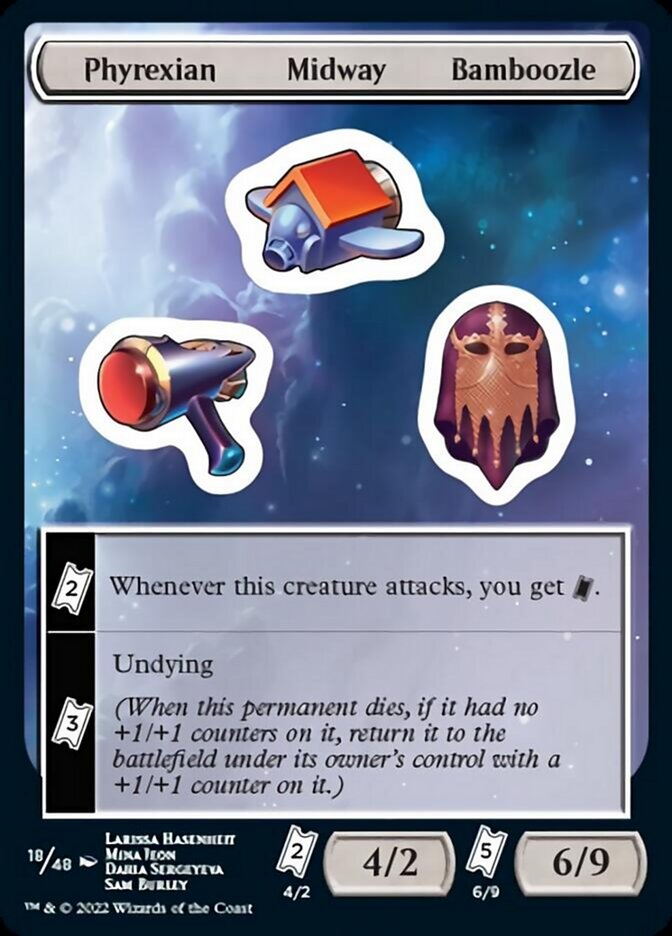 Phyrexian Midway Bamboozle [Unfinity Stickers] | Golgari Games