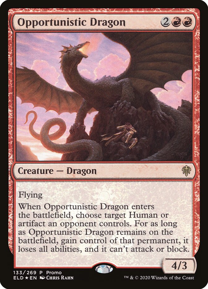 Opportunistic Dragon [Resale Promos] | Golgari Games