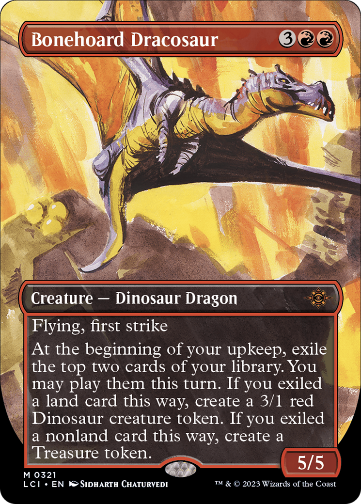 Bonehoard Dracosaur (Borderless) [The Lost Caverns of Ixalan] | Golgari Games