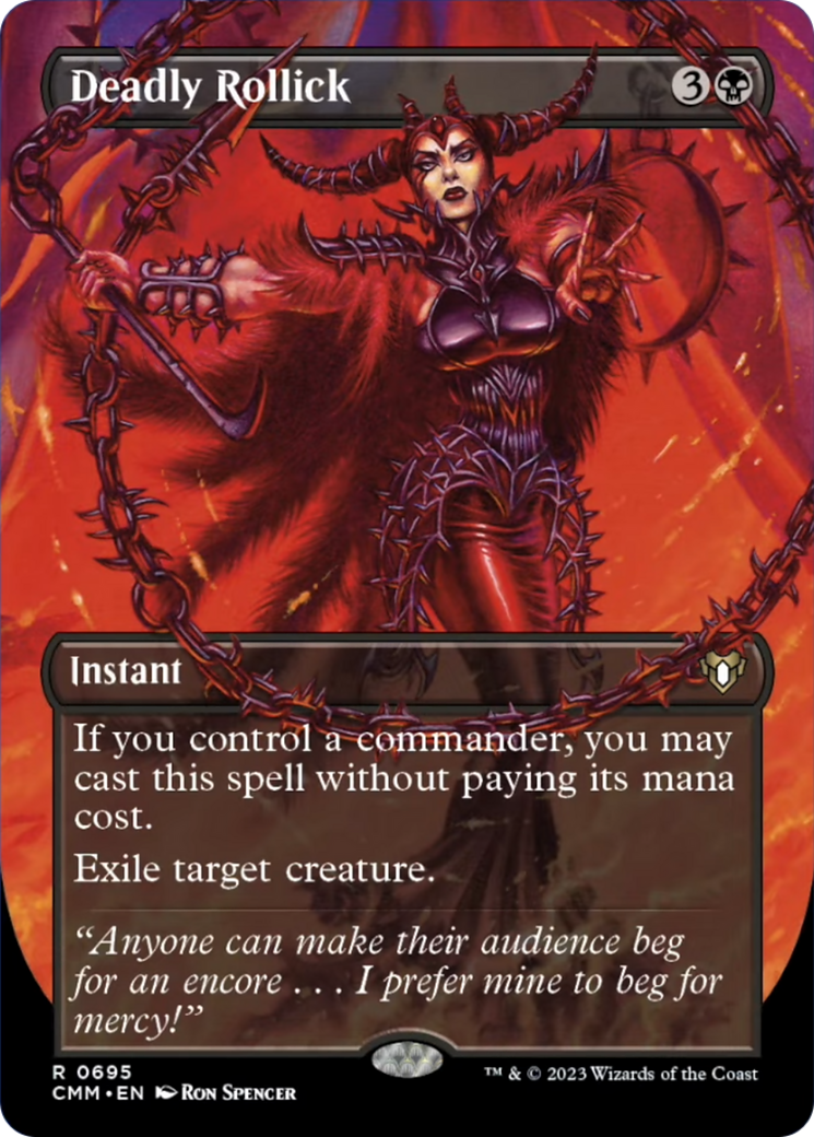 Deadly Rollick (Borderless Alternate Art) [Commander Masters] | Local Legends