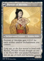 Michiko's Reign of Truth // Portrait of Michiko [Kamigawa: Neon Dynasty] | Golgari Games