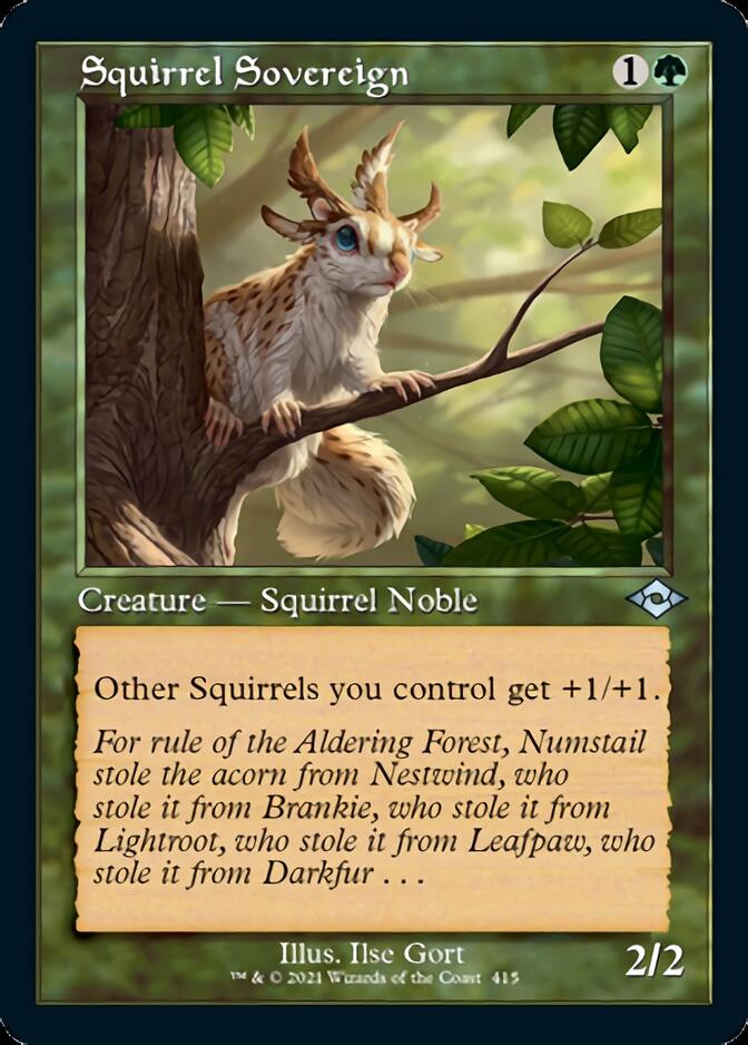 Squirrel Sovereign (Retro Foil Etched) [Modern Horizons 2] | Golgari Games